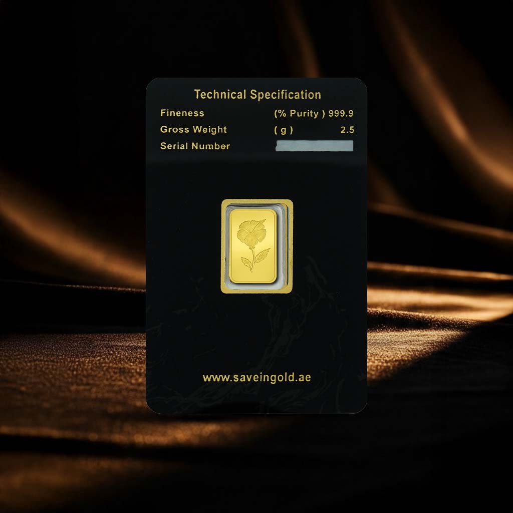 2.5 Grams Flower Gold Bar